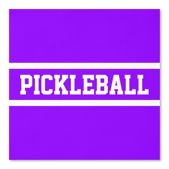 Papier Peint PICKLEBALL White Racing Stripes Sur Violet Clair (Recto)