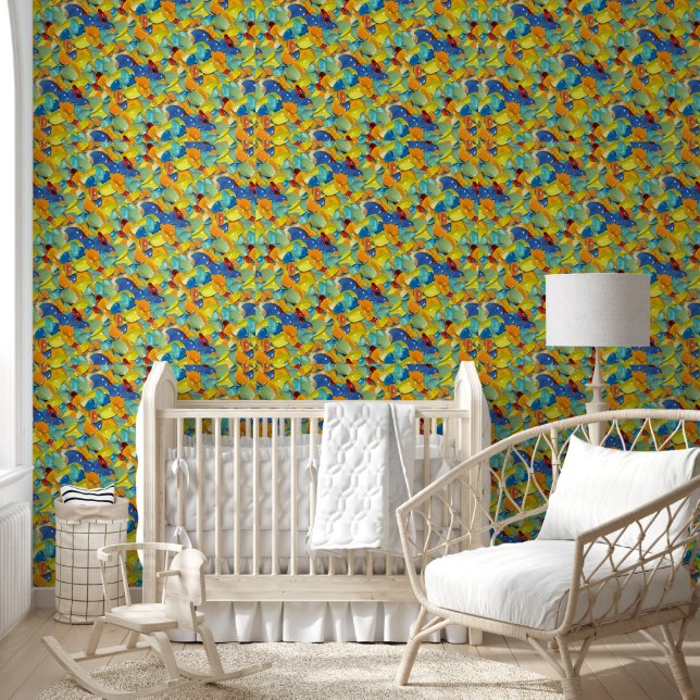 Papier Peint Pierres colorées (Enfants)