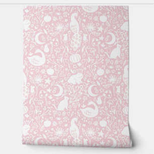 Papier Peint Pink Enchanted Magic Garden Fairytale Fond d'écran