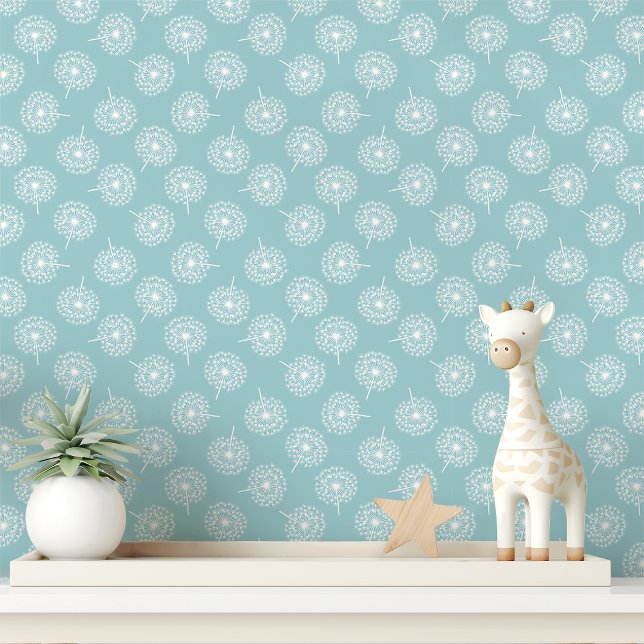 Papier Peint Pissenlit Bleu Clair (Créateur téléchargé)