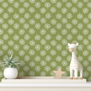 Papier Peint Pissenlit vert