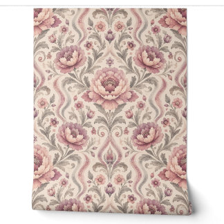 Papier Peint Pivoine Florale Rétro Aquarelle Sans Couture