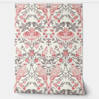Papier Peint PixDezines William Morris Pink Strawberry Thief