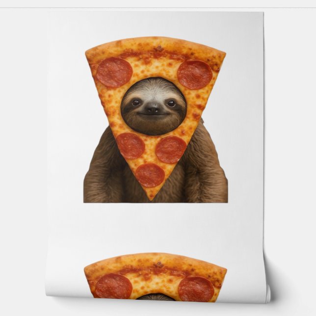 Papier Peint Pizza de paresse drôle étrange blague mème mignon  (Déroulement)