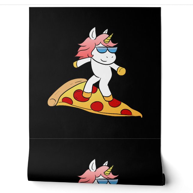Papier Peint Pizza Unicorn (Déroulement)