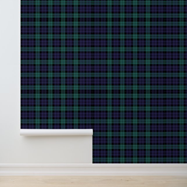 Papier Peint Plaid bleu classique (Application)
