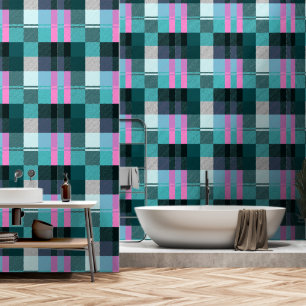 Papier Peint Plaid Contemporain Rustique