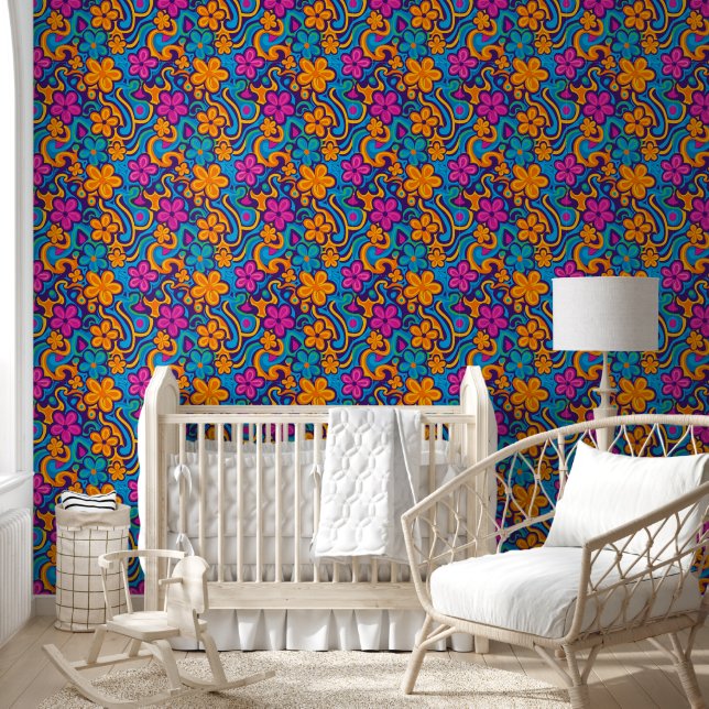 Papier Peint Plaisir Floral Whirlwind (Enfants)
