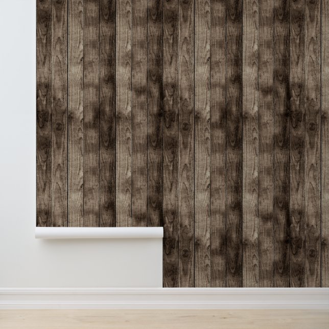 Papier Peint Planches de bois (Application)