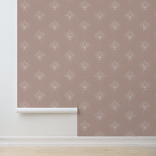 Papier Peint Plâtre Céleste Peach Rose Elégant Lotus Floral