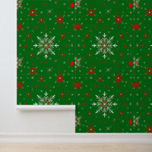 Papier Peint Pneus rouges et blancs sur vert