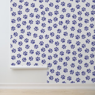 Papier Peint Poches de Doodle, Paws de Chien, Paws Bleus de Mar