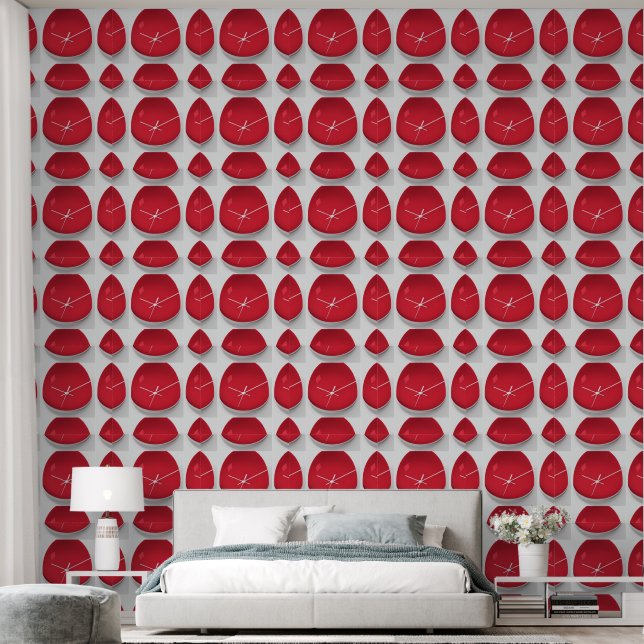 Papier Peint Poids en verre rouge (Chambre à coucher)