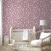 Points abstraits mauves et blancs