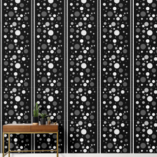 Papier Peint Pois monochromes et rayures