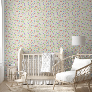 Papier Peint Pois Pastel colorés