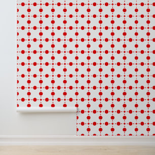 Papier Peint Pois rouges, Motif à points polka, points, pointil