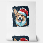 Papier Peint Pop Art Chien Corgi de Noël<br><div class="desc">Pop Art Chien Corgi de Noël</div>