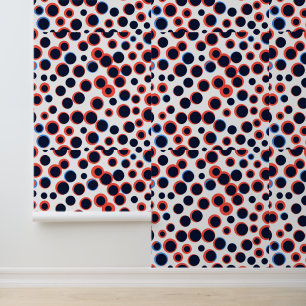 Papier Peint Pop Polka : Motif de fusion Dot Rétro-Moderne