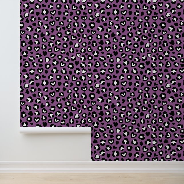 Papier Peint Poster de animal, Léopard Violet, Spots De Cheetah (Application)