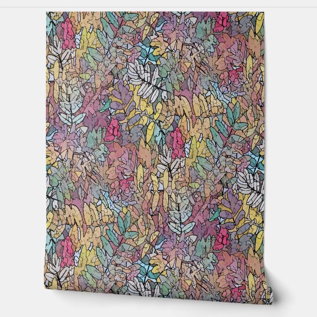 Papier Peint Poster Feuille Fond d'écran (Déroulement)