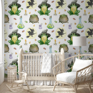 Papier Peint Potion de sorcière de grenouille mignonne Cauldron