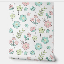 Papier Peint Pour Nursery Fleur Pastel