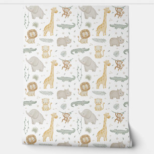 Papier Peint pour Nursery Safari   Papier Peint An
