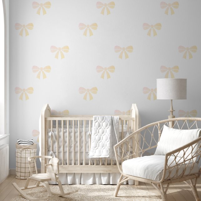 Papier Peint Préparatoire Fille Bébé Fille Neutre Arc (Enfants)