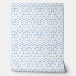 Papier Peint Preppy Monogram Baby Boy Nursery