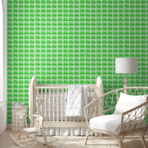 Papier Peint Prêt à piquer Nouveau bébé Funny Pois Vert Motif