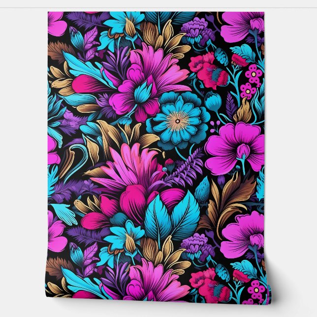 Papier Peint Prismatic Petalscape (Déroulement)