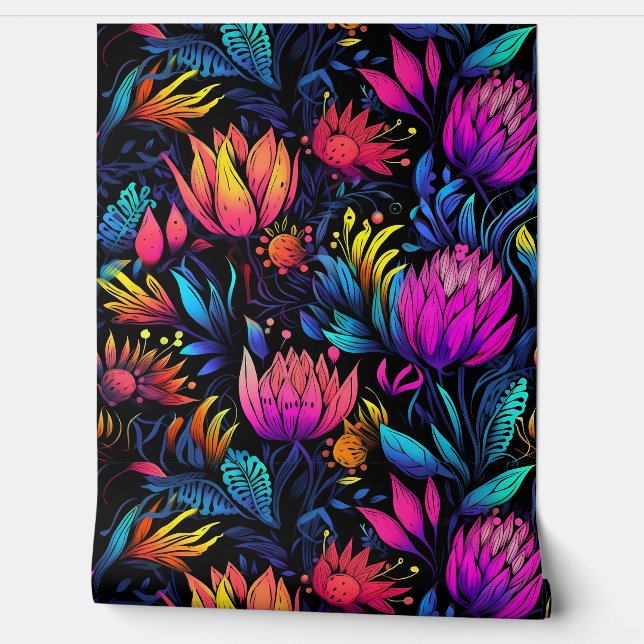 Papier Peint Prismatic Petalscape (Déroulement)