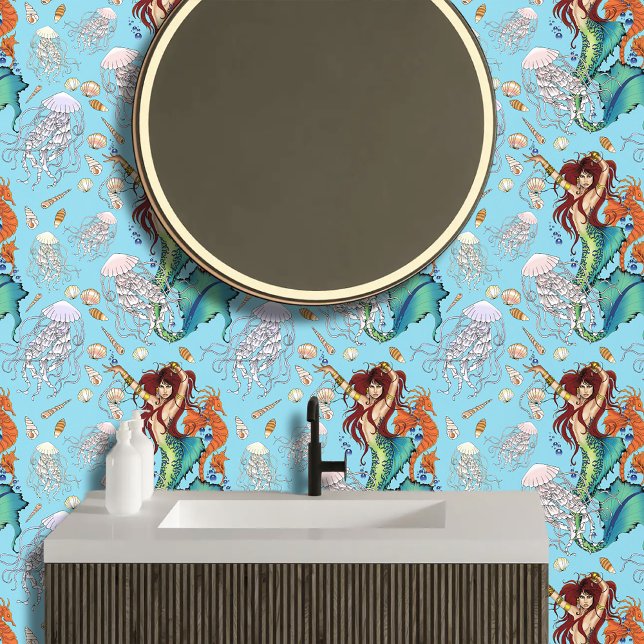 Papier Peint Queue Turquoise de sirène d'Imaginaire (Créateur téléchargé)