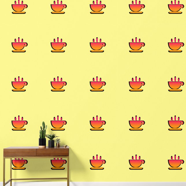 Papier Peint Rainbow Cup De Java Yellow Kitchen (Couloir)