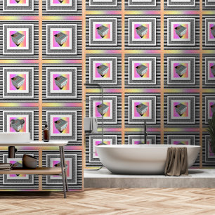 Papier Peint Rainbow Geo Cube