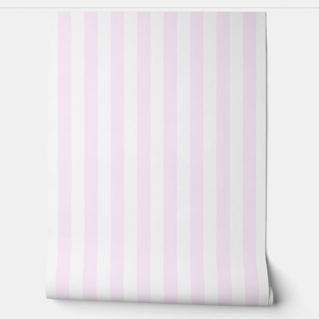 Papier peint rayé rose (Déroulement)