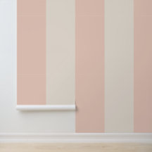 Rayure audacieuse rose et crème
