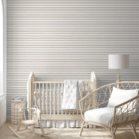 Rayures horizontales classiques beige clair et bla