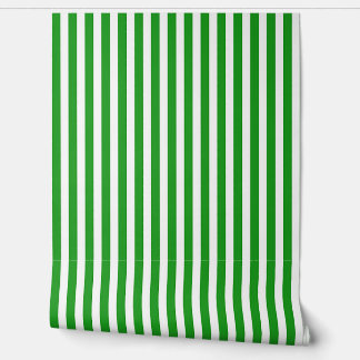 Papier Peint Rayures Vertes
