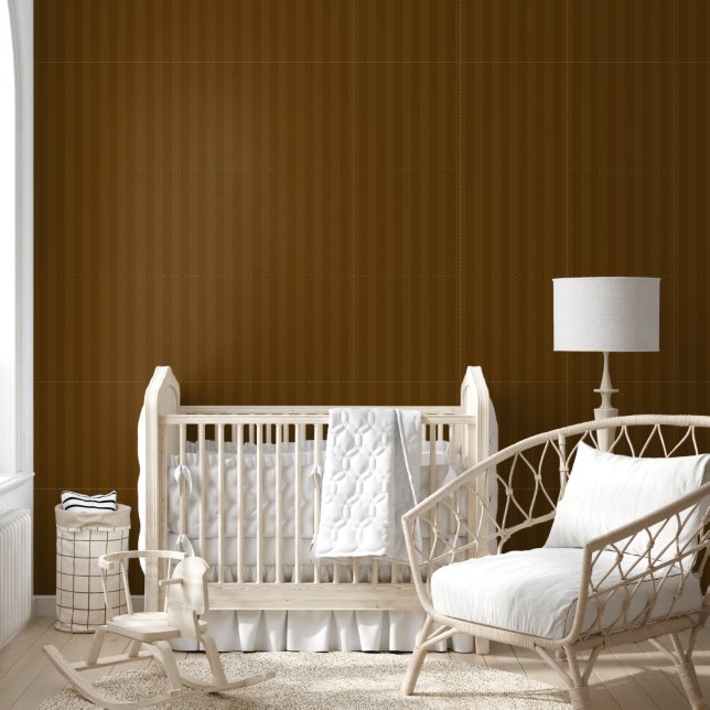 Papier Peint Rayures verticales marron épais (Enfants)