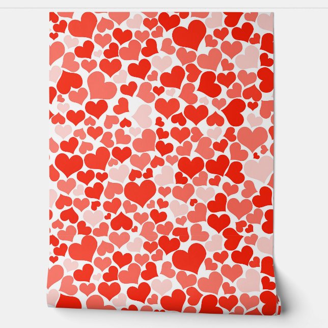 Papier peint Red Hearts (Déroulement)