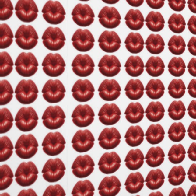 Papier Peint Red Lips Kiss Print (Couture)