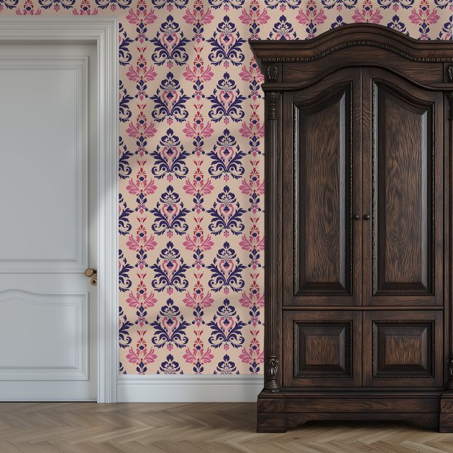 Papier Peint Regal Romance Damask Princesscore (Regal Romance Damask Princesscore Wallpaper)