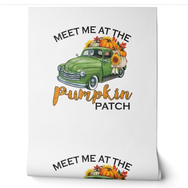 Papier Peint Rencontrez-Moi Au Citrouille Patch Pickup Automne  (Déroulement)