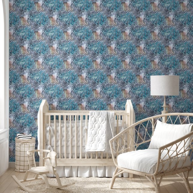 Papier Peint Rendu des rideaux en cuivre (Enfants)