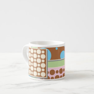Papier peint Retro Patchwork Espresso Mug