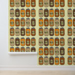 Papier Peint Retro Pop Art Bière Cans Homme Cave<br><div class="desc">Le papier peint parfait pour votre grotte homme ou espace bar à la maison. Il présente un design rétro de rangées de boîtes de bière de style popart dans de subtiles nuances de marron et d'orange,  sur fond crème blanc cassé</div>