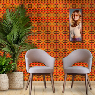 Papier Peint Rétro Super 60's 70's Motif Bubbles