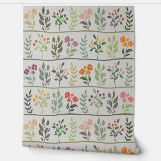 Papier Peint Rhapsodie botanique XL 4 silhouettes florales colo